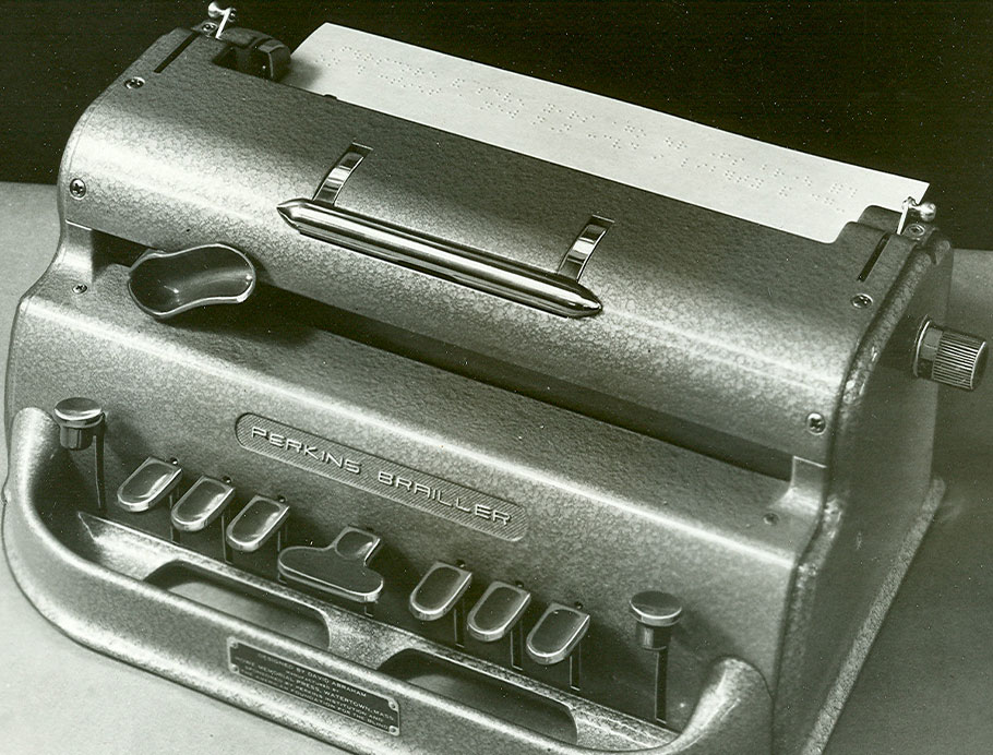 A Perkins Brailler in 1941